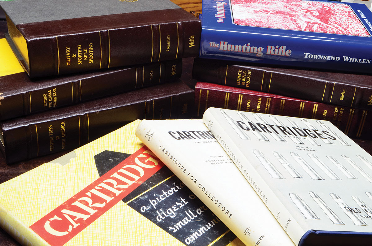 When a gun nut departs this world, odds are his heirs will be looking for a good home for his library. Few people, it seems, want to go to the trouble of eBay, although that usually brings more money sometimes, a lot more, and also provides a sense of what people are willing to pay. Another good source is the used-book rack every antique shop seems to have these days